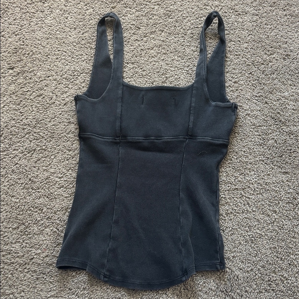 We The Free You’re A Gem Tank, NWOT, charcoal grey - Picture 6 of 6